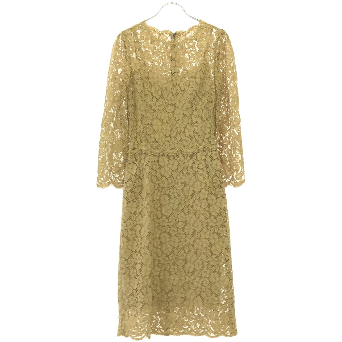 DOLCE&GABBANA ドルチェ&ガッバーナ フローラルレースドレスワンピース F69Q6T HLMEJ