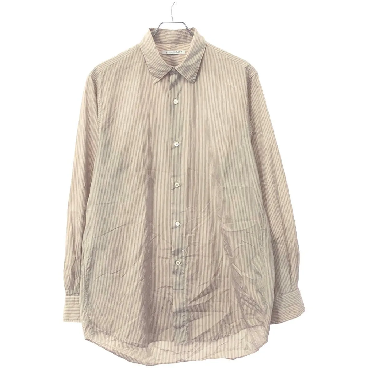 MAATEE&SONS マーティーアンドサンズ 23SS Elizabeth Regular Collar Shirts ストライプシャツ