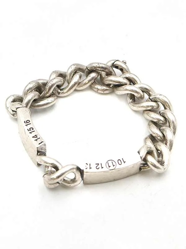 Maison Margiela メゾンマルタンマルジェラ11 15AW IDデザインチェーンブレスレット