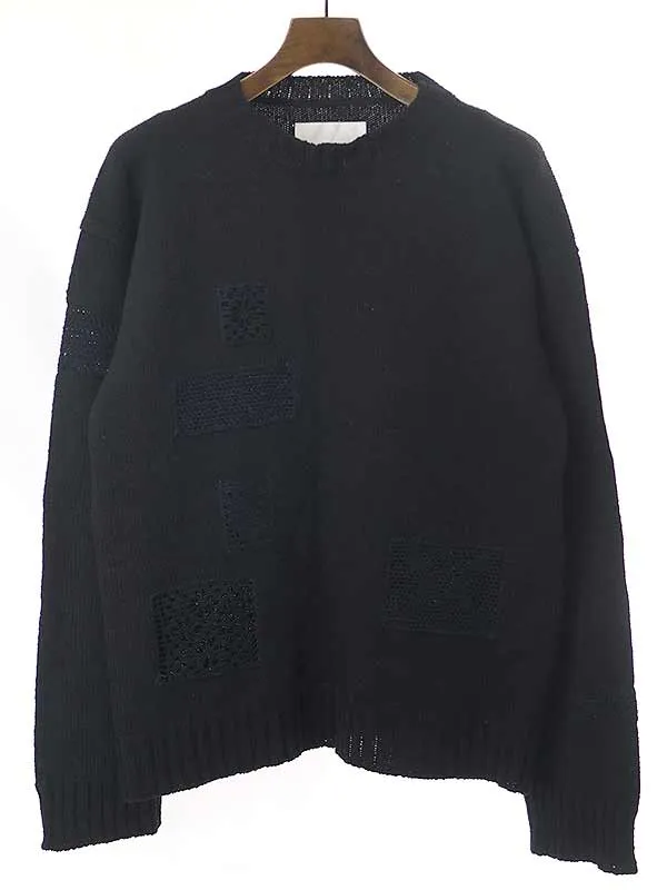 JIL SANDER ジルサンダー 20AW クロッシェパッチ ウールニットセーター JSMS752021