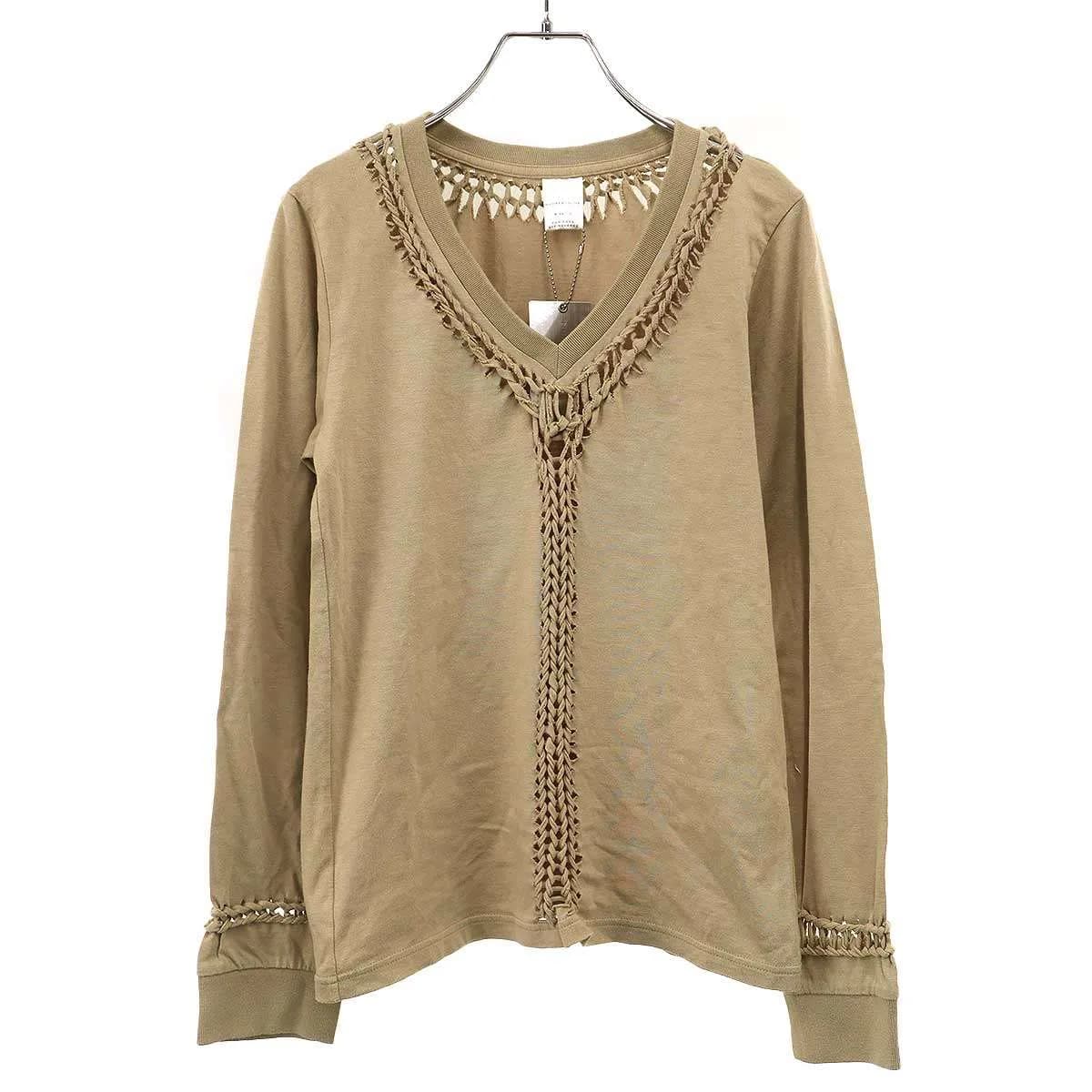 NUMBER NINE ナンバーナイン 2002AW ブレイドVネックロングスリーブTシャツ F02-NI080