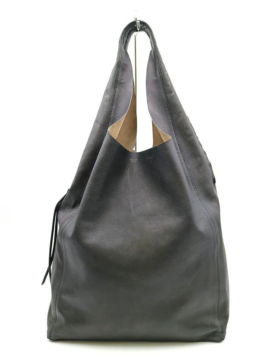 CELINE セリーヌ Soft Cabas ソフトカバ レザートートバッグ