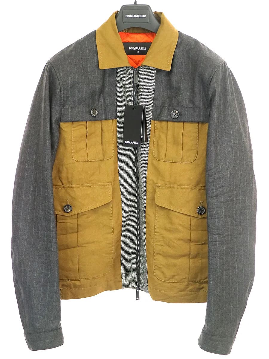 DSQUARED2 ディースクエアード 14AW 裏地キルティング4ポケットジップアップドッキングジャケット