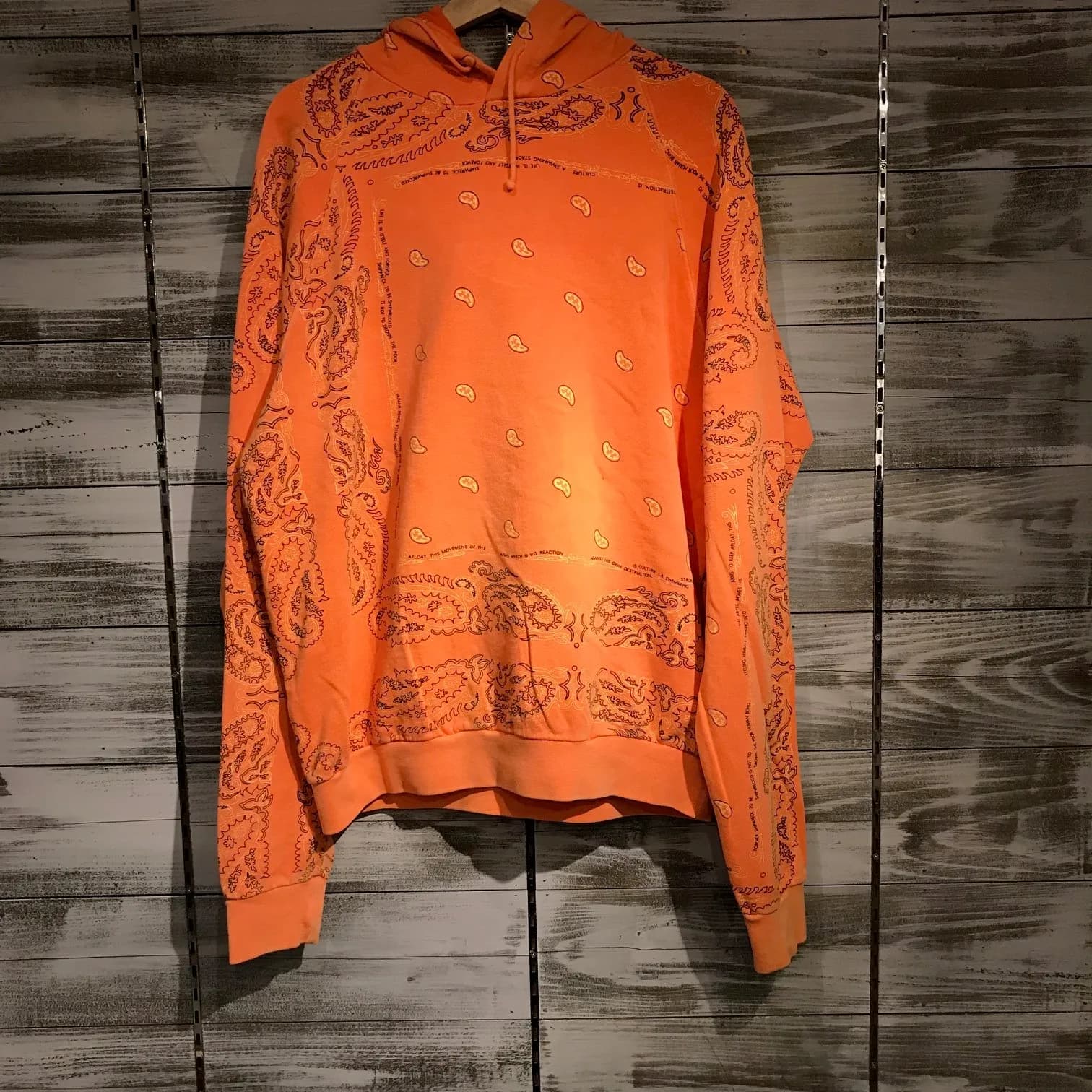 RAF SIMONS RAF SIMONS 04AW WAVES期 ペイズリー柄スウェットパーカー
