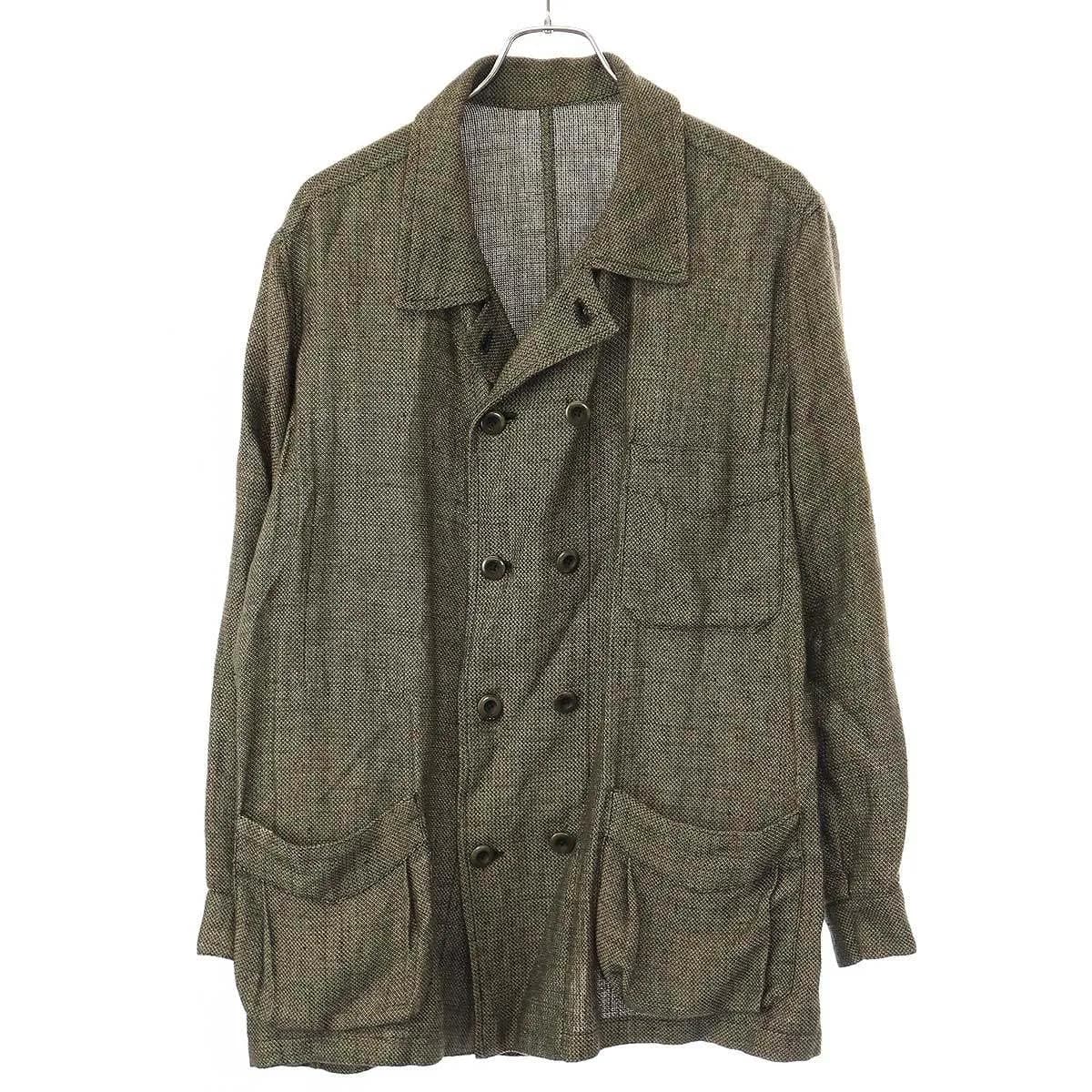 GEOFFREY B.SMALL ジェフリービースモール handmade reproduction 1940's French double-breasted 10-button work jacket コットンリネンダブルワークジャケット