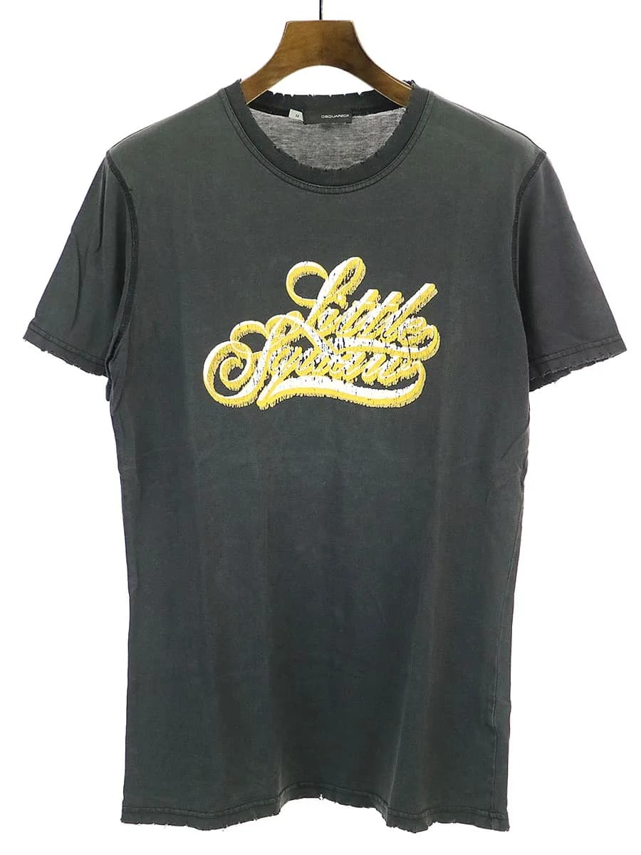DSQUARED2 ディースクエアード ダメージ加工プリントTシャツ