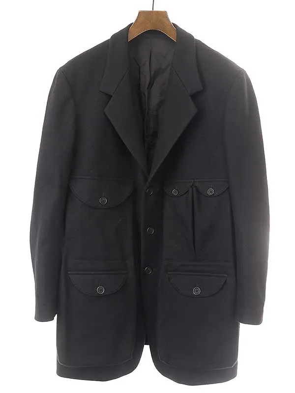 Yohji Yamamoto ヨウジヤマモトプールオム 22AW フラップポケットメルトンジャケット