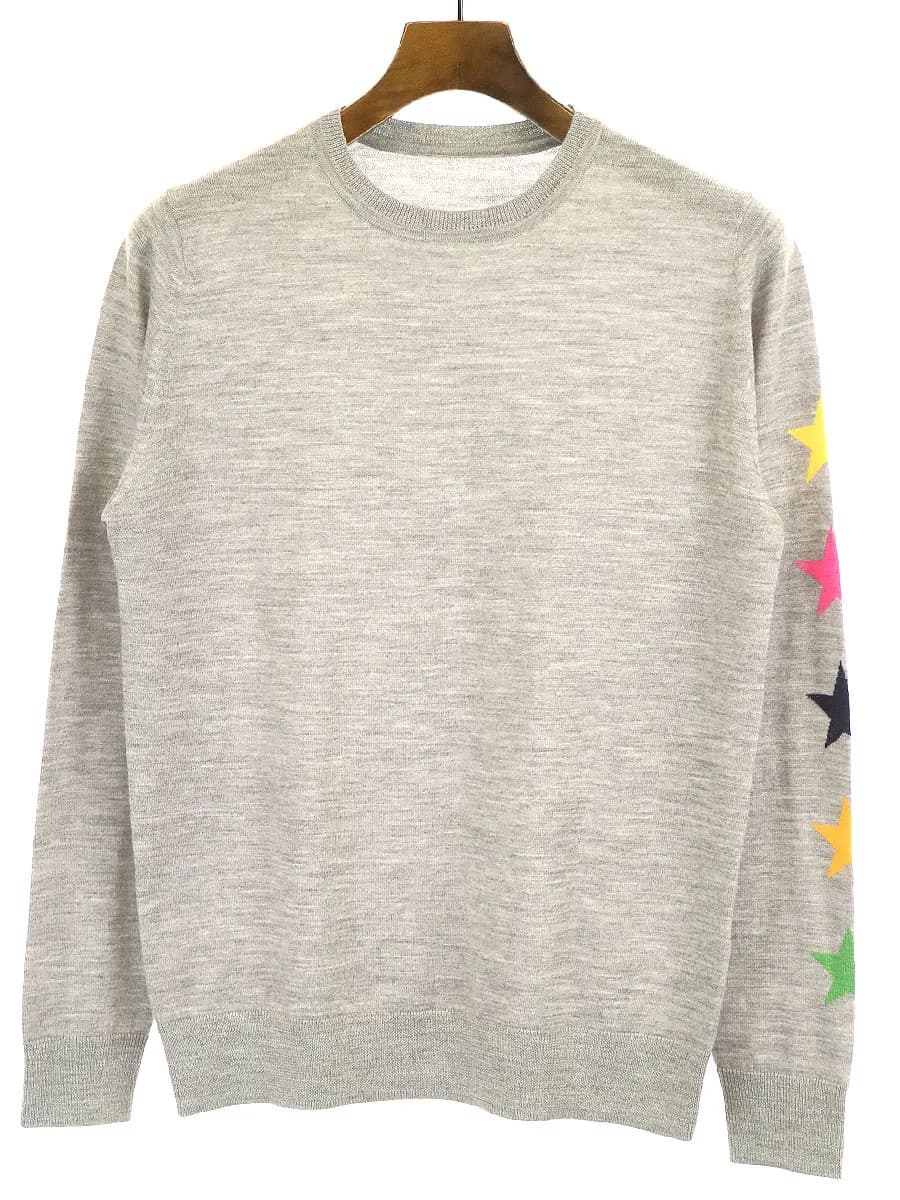 UNIFORM EXPERIMENT ユニフォーム エクスペリメント FIVE STAR CREW NECK KNIT アームスターデザインニットセーター