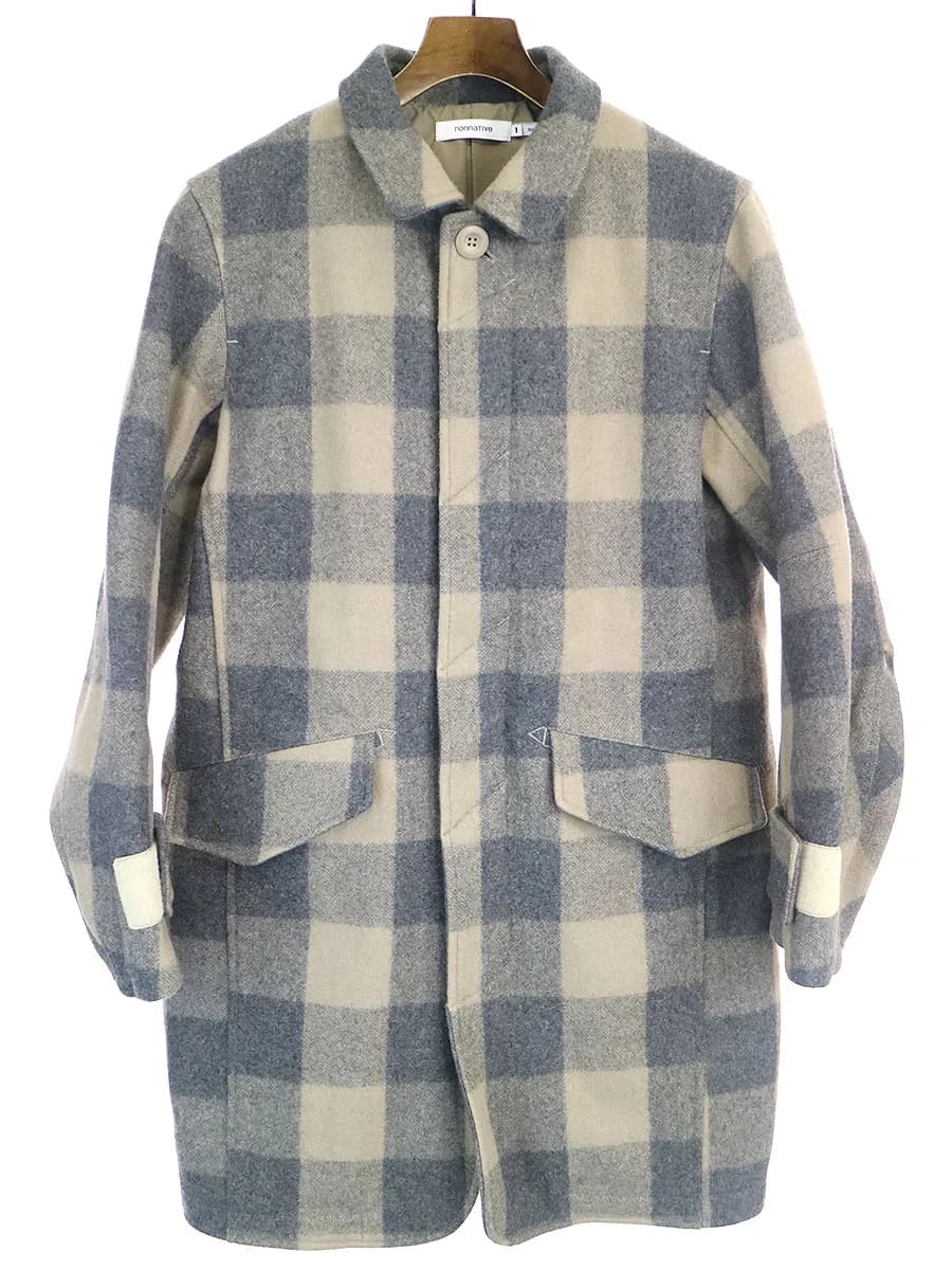 nonnative ノンネイティブ 16AW チェック柄メルトンコート