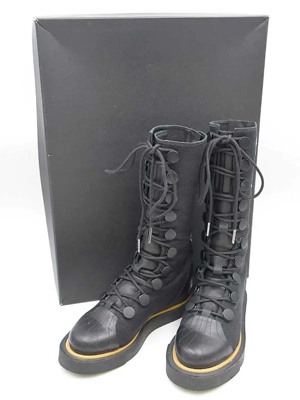 adidas ヨウジヤマモト ファム×アディダス 17SS YY 80's PUNK BOOTS レースアップブーツ