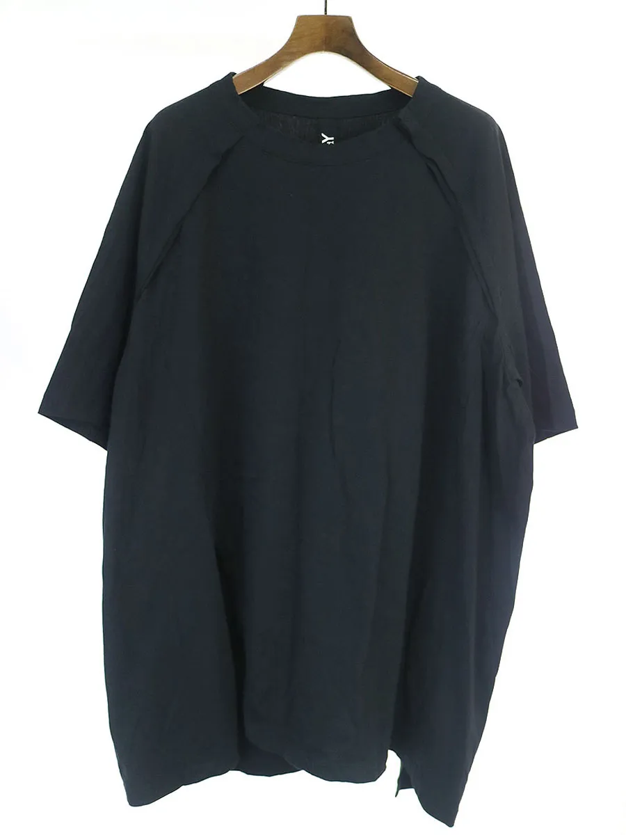 Yohji Yamamoto グラウンド ワイ 19SS 前ラグランスリットTシャツ