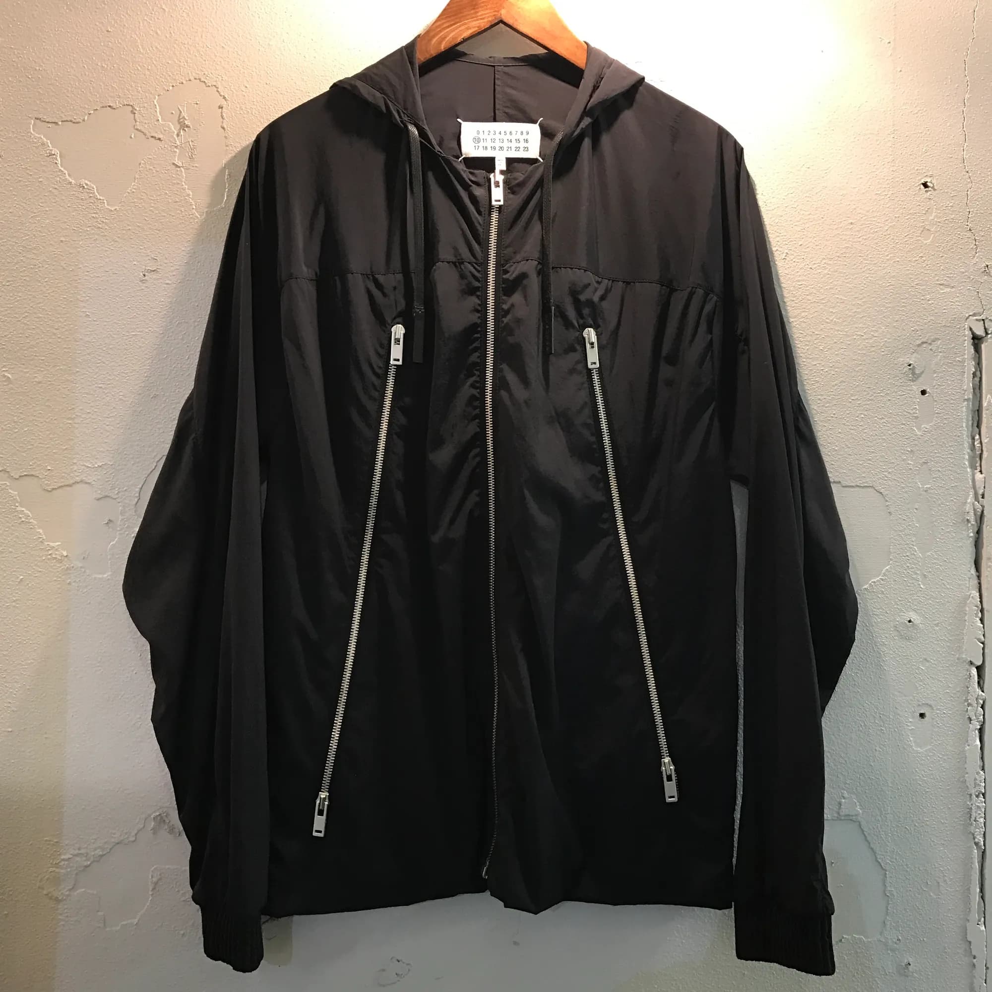 Maison Margiela Maison Margiela 16SS 八の字ジップフーデッドナイロンブルゾン