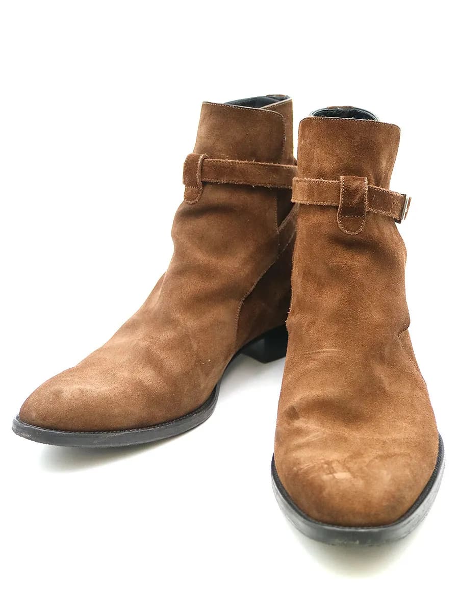 SAINT LAURENT サンローラン パリ 16AW ジョッパースエードレザーブーツ