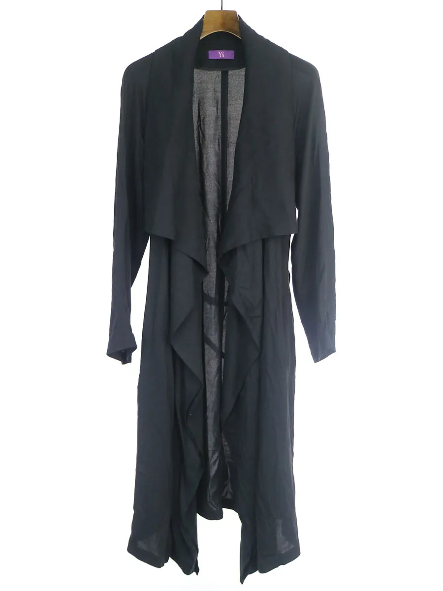 Yohji Yamamoto グラウンド ワイ 16SS アシンメトリーレーヨンドレープカーディガン