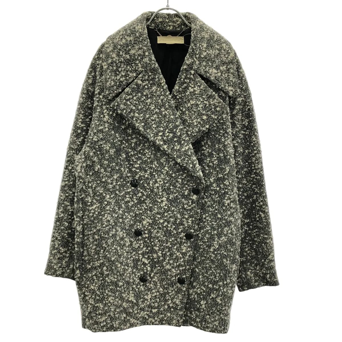 Stella McCartney ステラ マッカートニー ツイードネップウールダブルコート