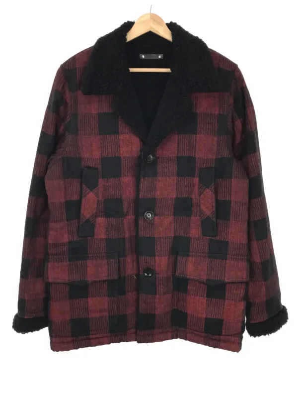 MINEDENIM マインデニム 19AW Black Denim Buffalo Check Boa Ranch CT ボアランチジャケット