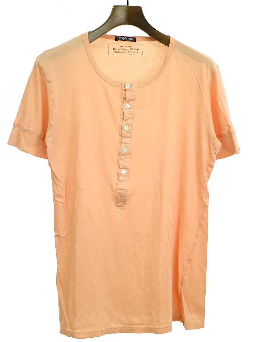 BALMAIN HOMME バルマン オム ヘンリーネックTシャツ