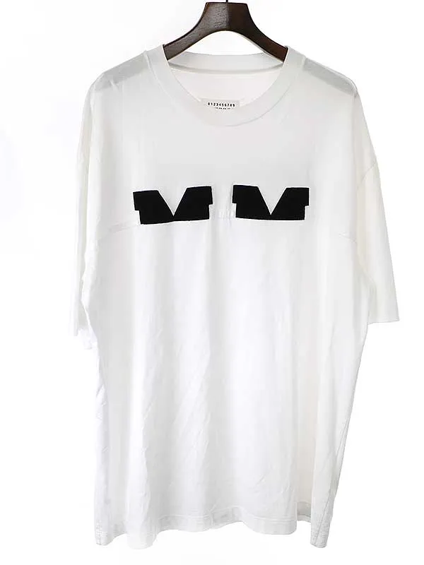 Maison Margiela メゾンマルタンマルジェラ10 20AW MMロゴパッチオーバーサイズTシャツ