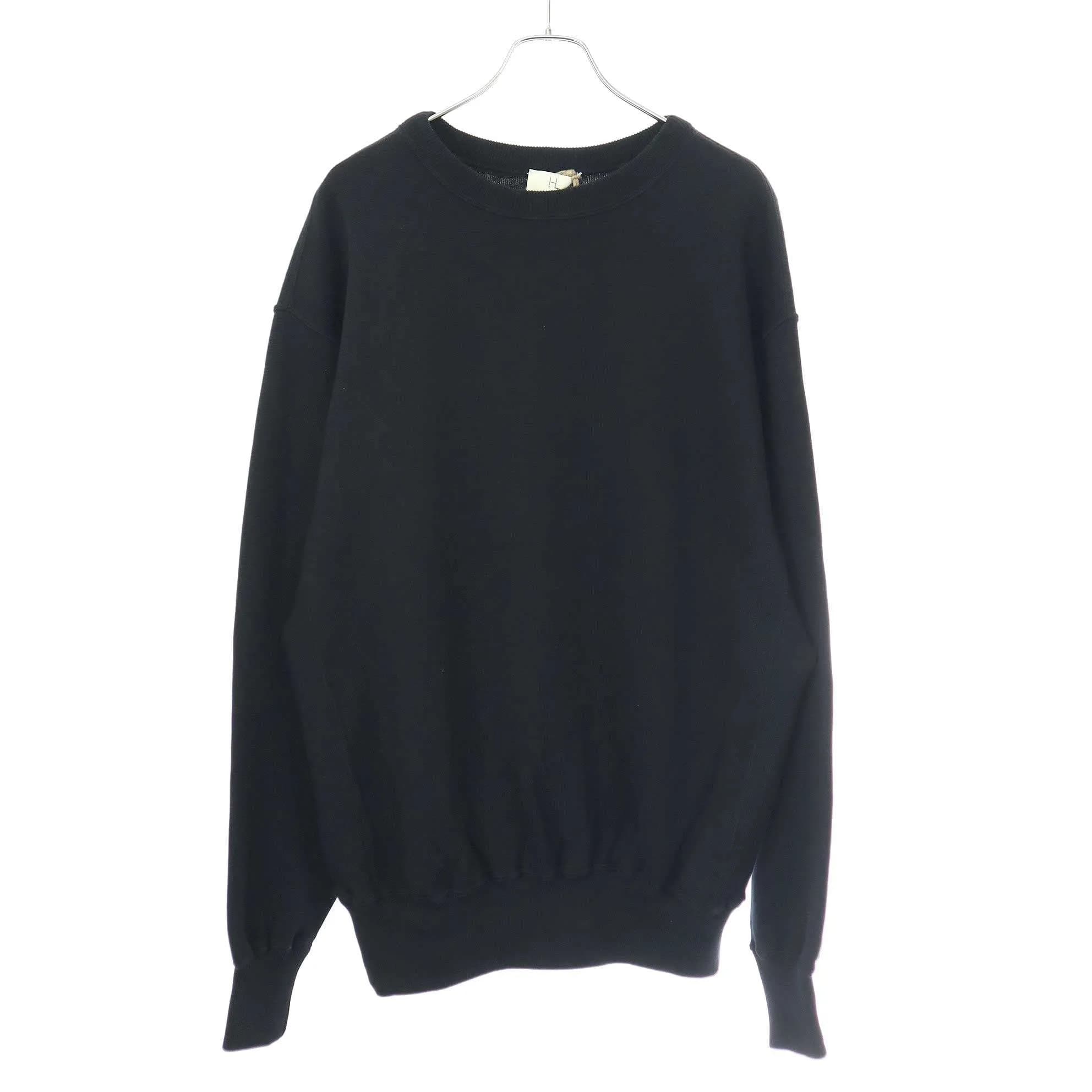 HERILL ヘリル 23SS C/S Double Layer Crew neck リバースウィーブダブルレイイヤーニット