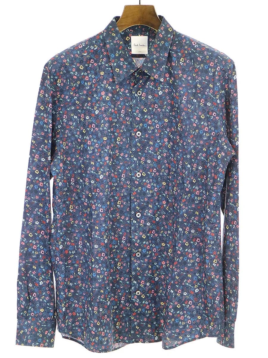 Paul Smith ポールスミス 18AW フローラルプリントポプリンシャツ