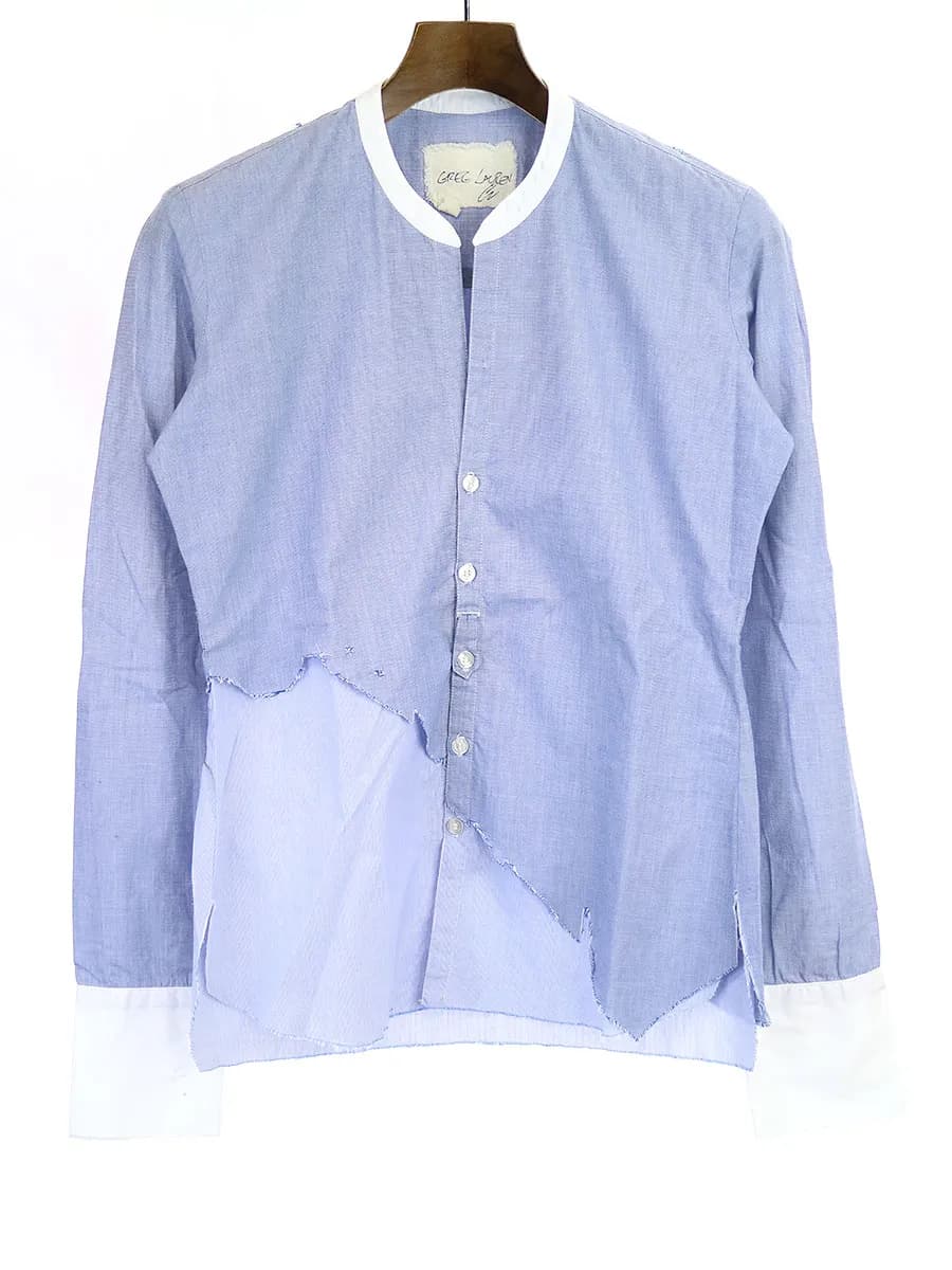 Greg Lauren グレッグ ローレン 14AW バンドカラーリメイクシャツ
