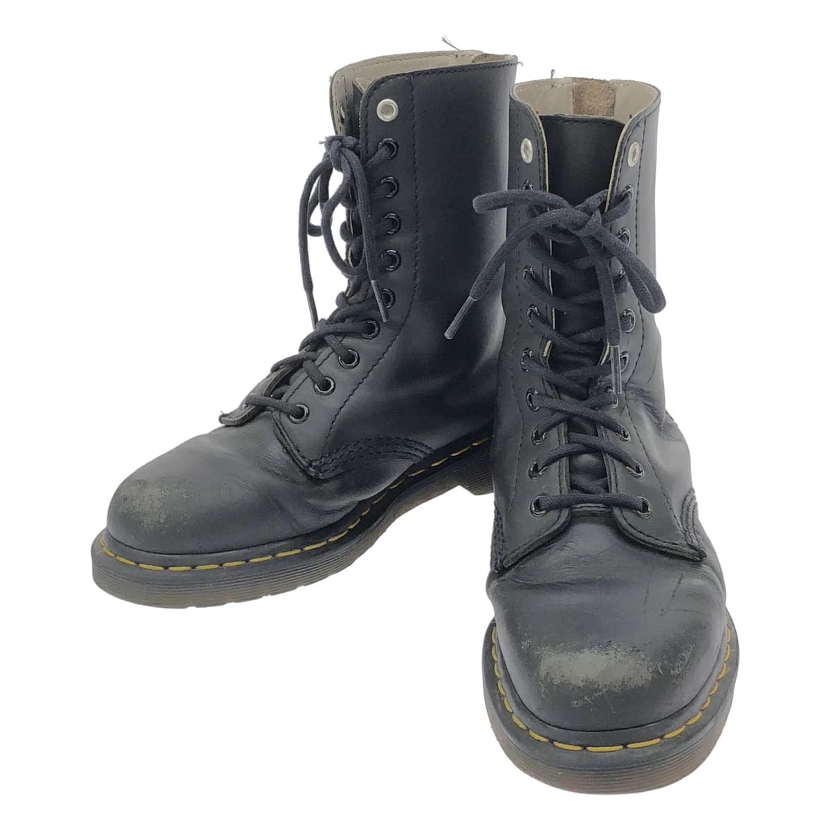 Y's ワイズ×ドクターマーチン 10EYE BOOT レースアップレザーブーツ YA-E18-733