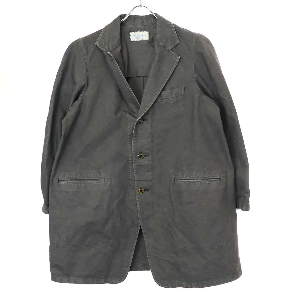 The crooked Tailor ザ クルーキッドテーラー 16AW tailor collar cut-away tent line coat ヴィンテージコットンコート