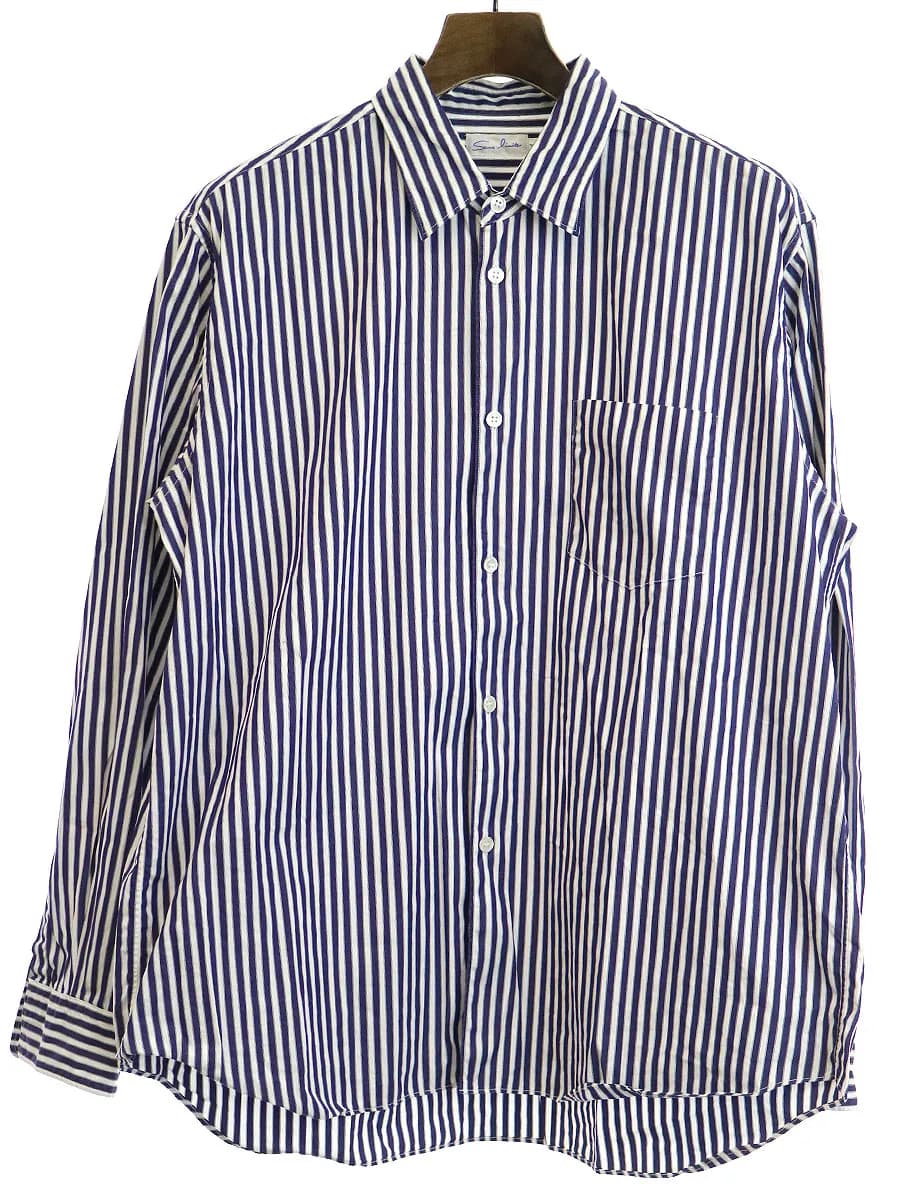 Sans limite サンリミット 20SS ボックスレギュラーカラーストライプシャツ