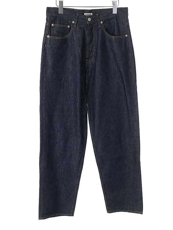 AURALEE オーラリー 22SS HARD TWIST DENIM WIDE PANTS ハードツイストワイドデニムパンツ