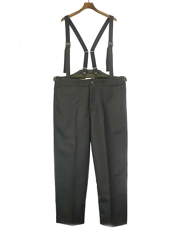 TOGA トーガ ビリリース 22AW Herringbone suspender pants ヘリンボーンサスペンダーパンツ