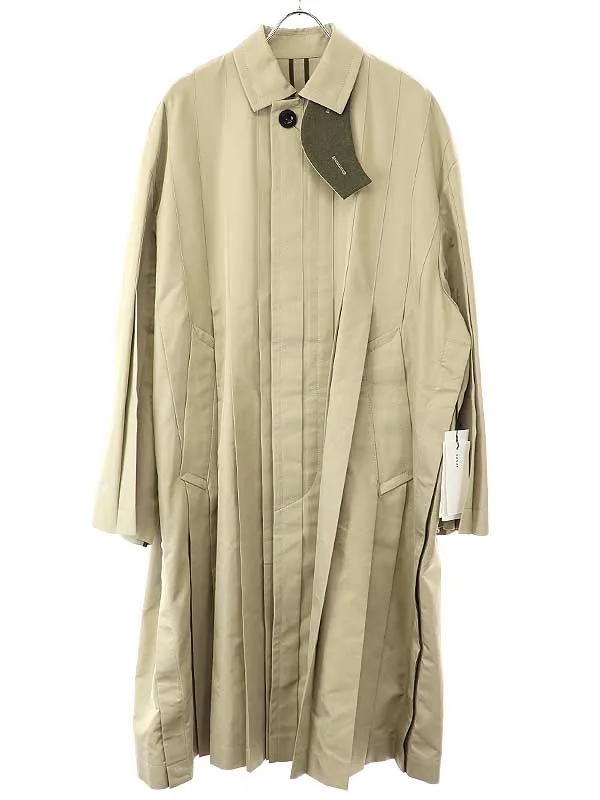 sacai サカイ 23SS Cotton Gabardine コットンギャバジンプリーツトレンチコート