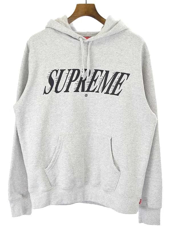 Supreme シュプリーム 20SS Crossover Hooded Sweatshirt Heather ロゴ刺繍プルオーバーパーカー