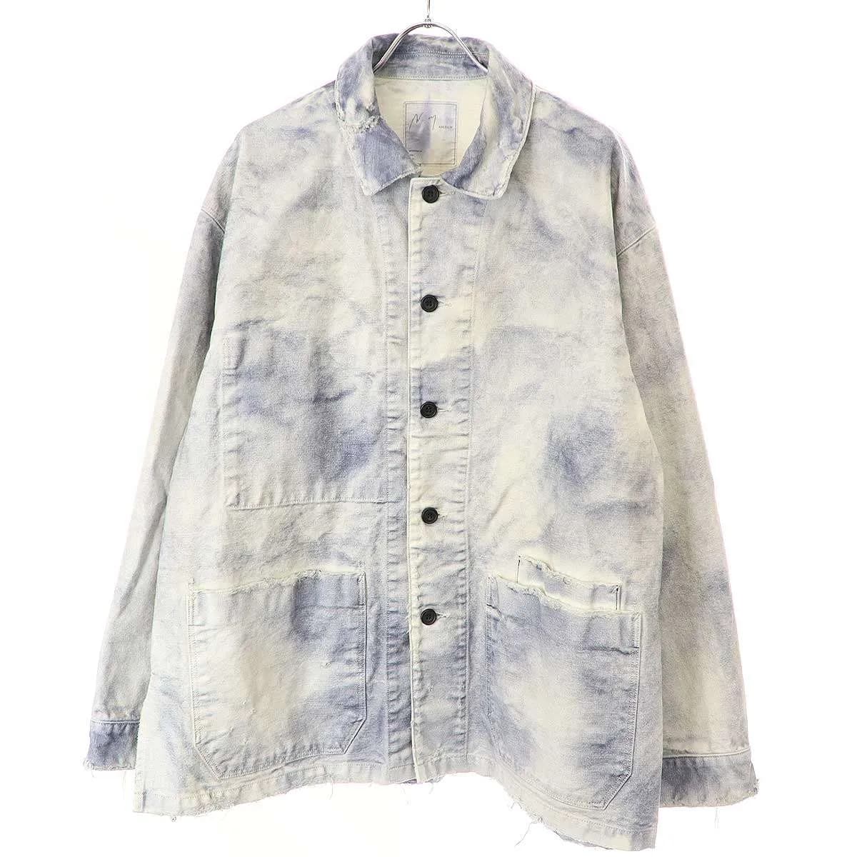 ANCELLM アンセルム 24SS UNEVEN PAINT COVERALL ペイントカバーオールジャケット