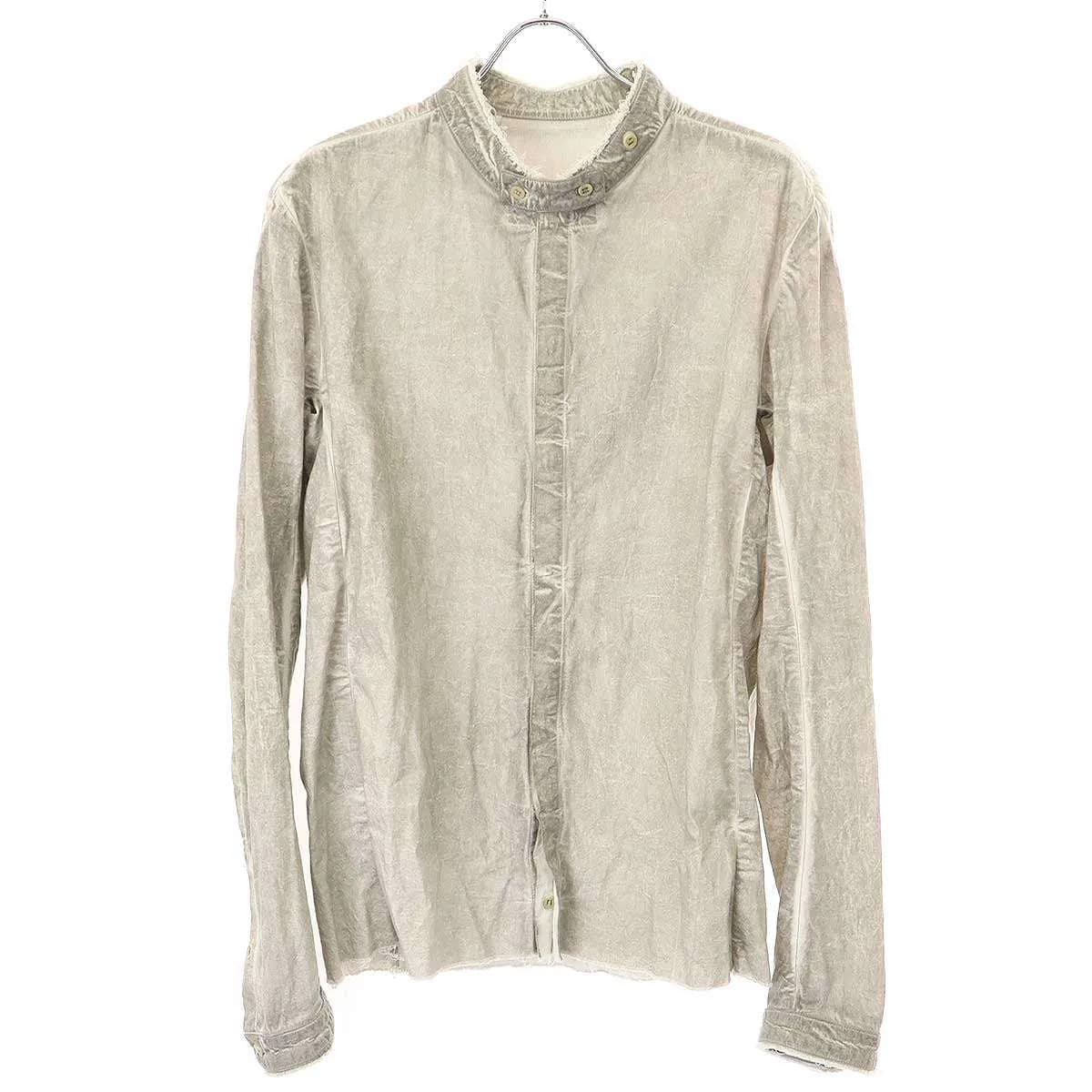 BORIS BIDJAN SABERI ボリスビジャンサベリ SHIRTS 1 ガーメントダイチンストラップカラーシャツ