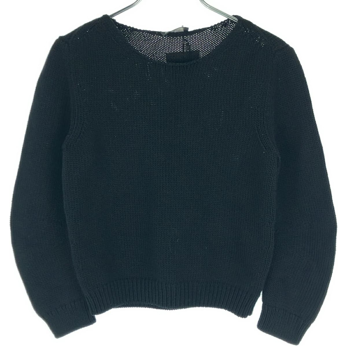 ANN DEMEULEMEESTER アンドゥムルメステール コットンローゲージニットセーター