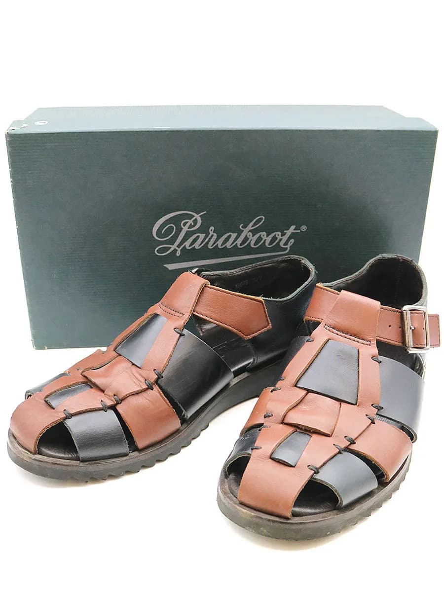 Paraboot パラブーツ×テンボックス PACIFIC ステッチデザインレザーサンダル