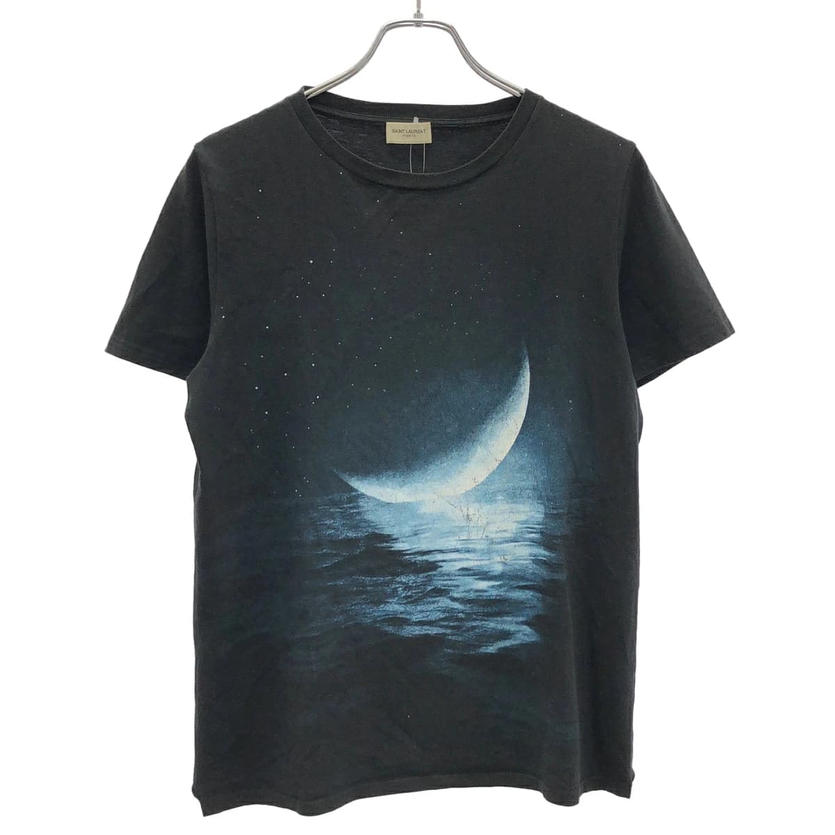 SAINT LAURENT サンローラン パリ 17SS ムーンライトプリントTシャツ 466906 YB1FD
