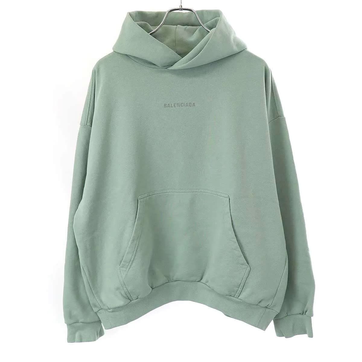BALENCIAGA バレンシアガ 25SS エンブロイダリーロゴ プルオーバーパーカー 767877 TSVG6