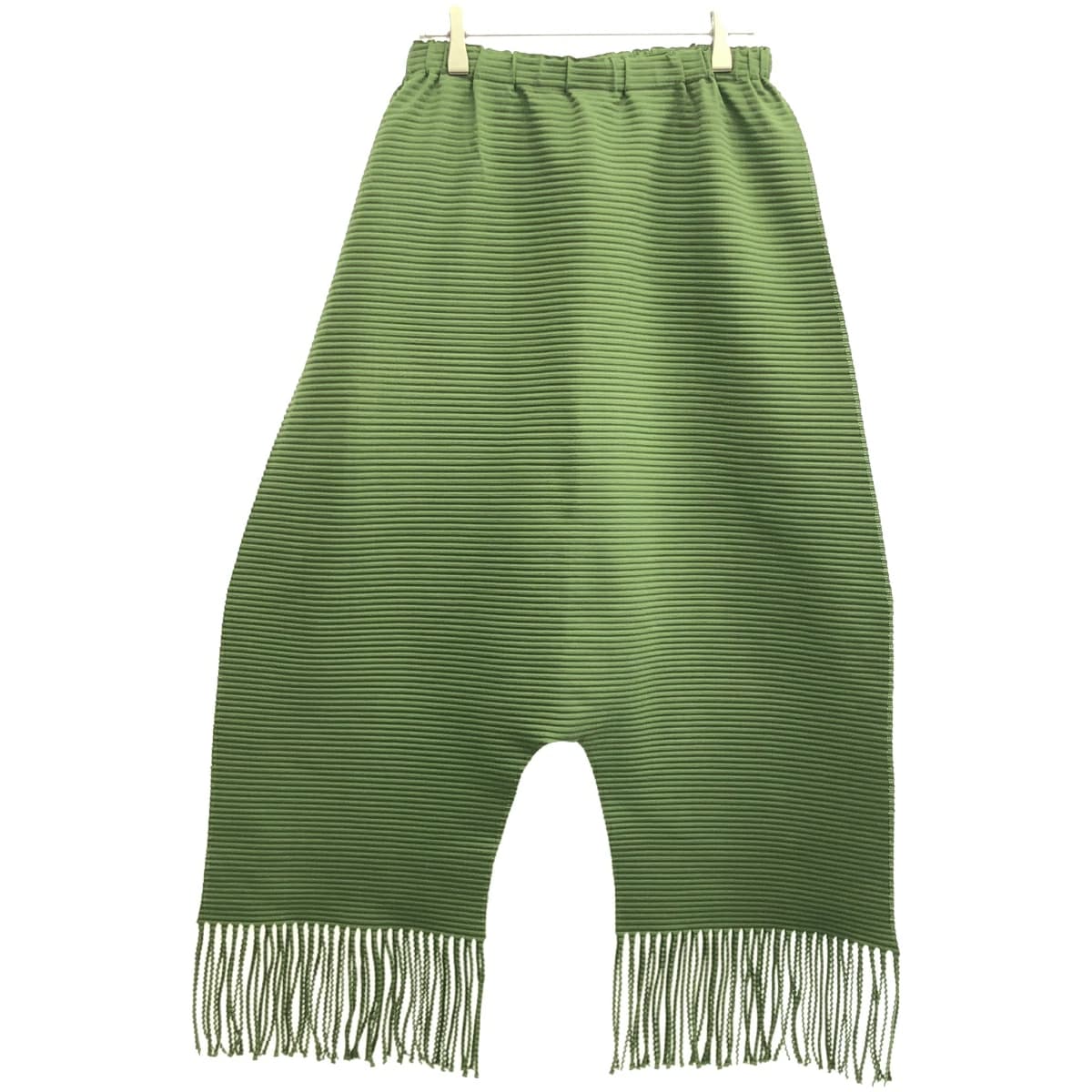 ISSEY MIYAKE ミーイッセイ ミヤケ 24SS フリンジプリーツサルエルパンツ