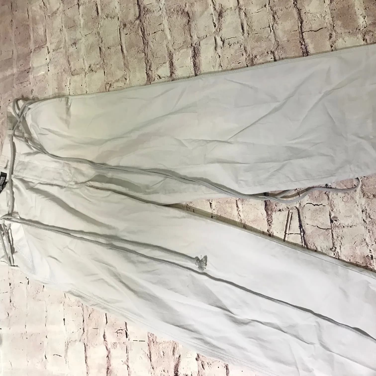 RAF SIMONS RAF SIMONS 2004SS 宗教期 多重コードコットンワイドストレートパンツ
