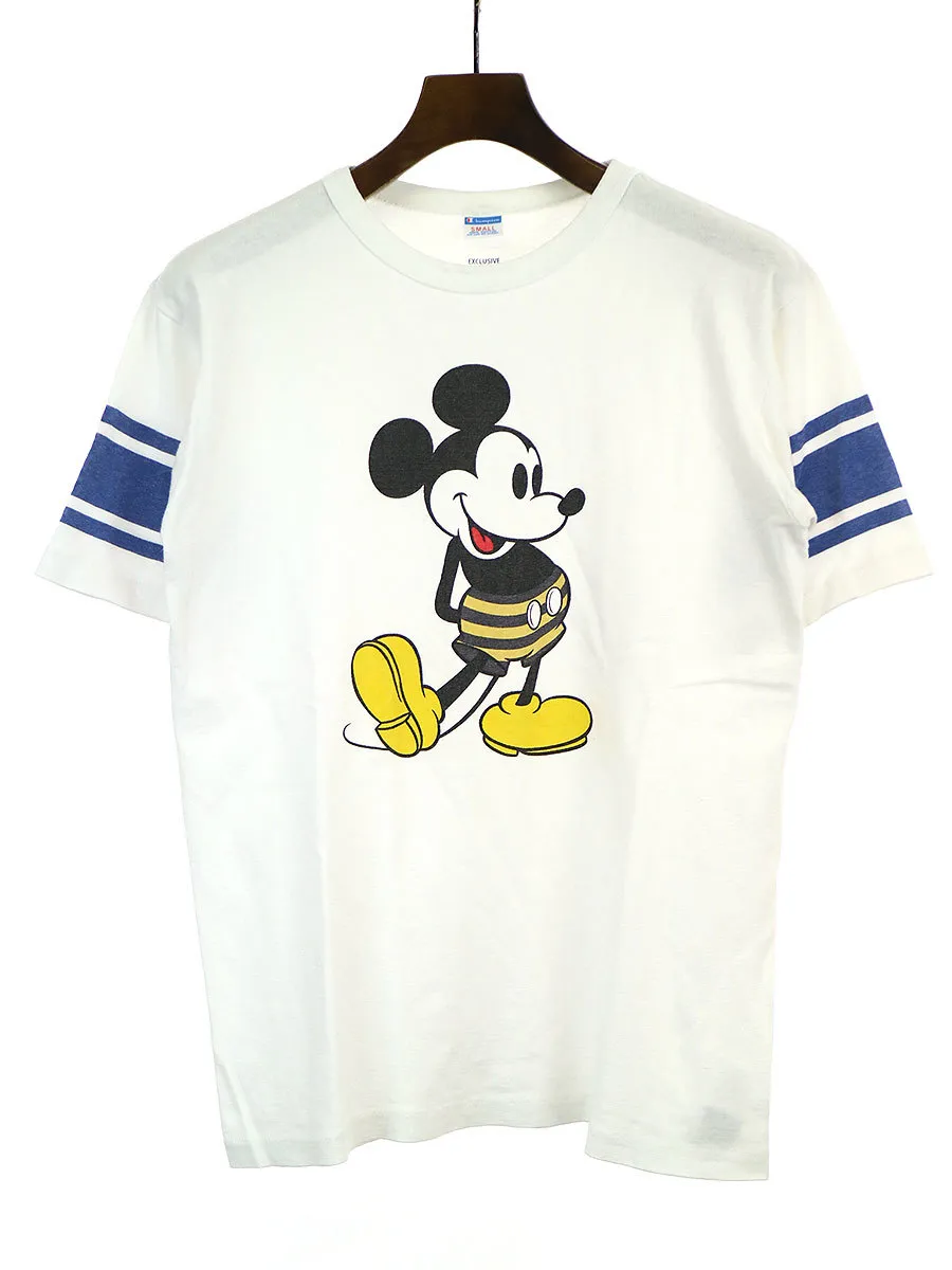 Ron Herman ロンハーマン×チャンピオン×ディズニー 二子玉川店限定 ミッキーマウスプリント USED加工Tシャツ