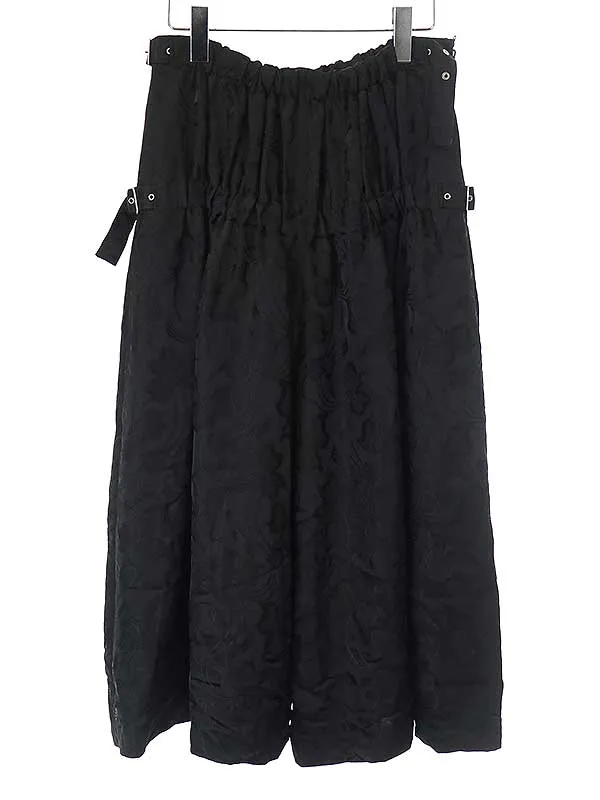 noir kei ninomiya ノワール ケイ ニノミヤ 19SS フラワージャガードワイドイージーパンツ