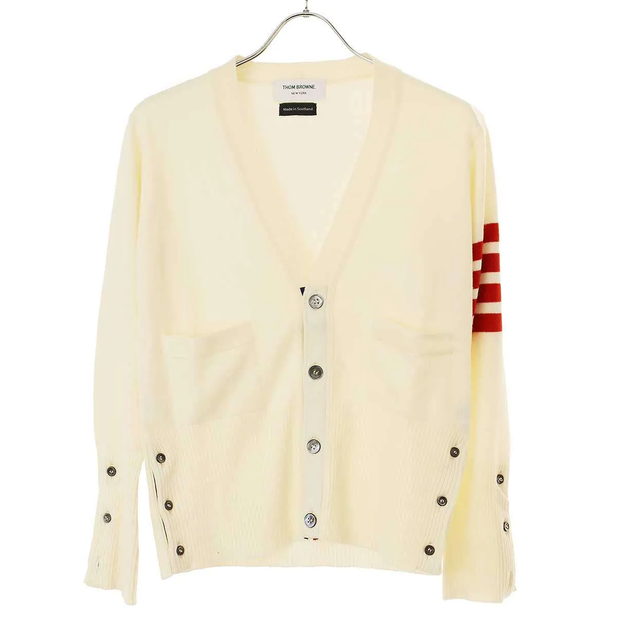 THOM BROWNE トム ブラウン 4BAR ウールニットカーディガン