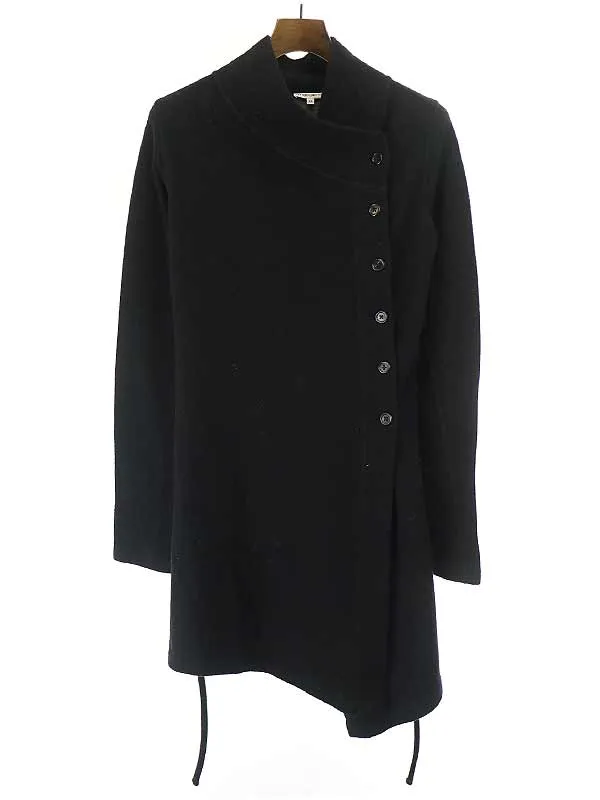 ANN DEMEULEMEESTER アンドゥムルメステール ダブルフェイススタンドカラーニットジャケット