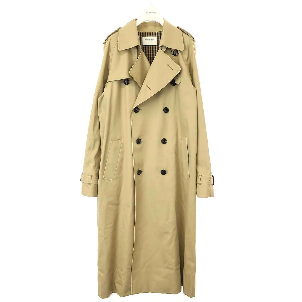 beautiful people ビューティフルピープル ultimate pima twill maxilong trench coat マキシトレンチコート 1125103411
