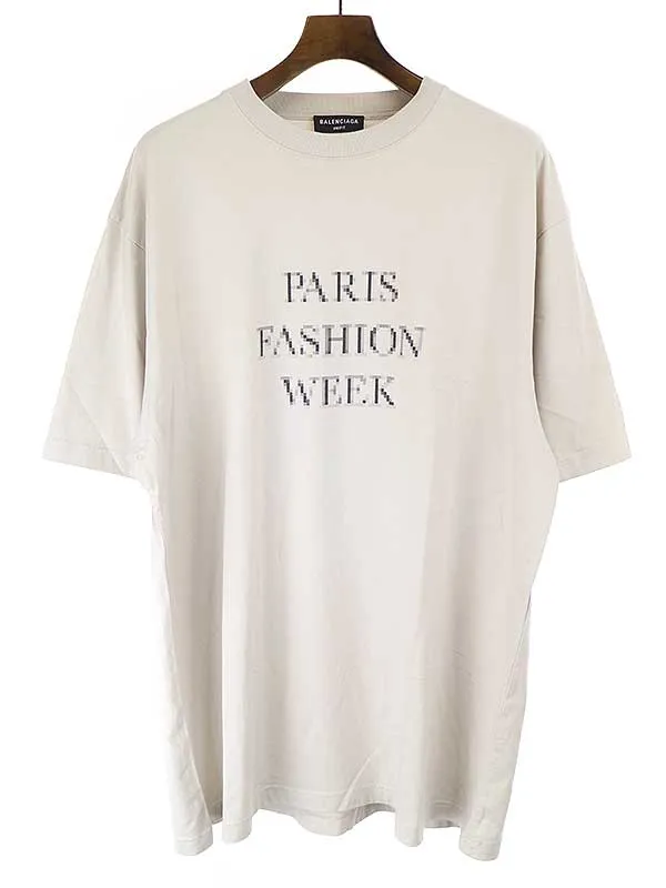 BALENCIAGA バレンシアガ 21SS FASHION WEEK FLATGROUND TEE オーバーサイズTシャツ