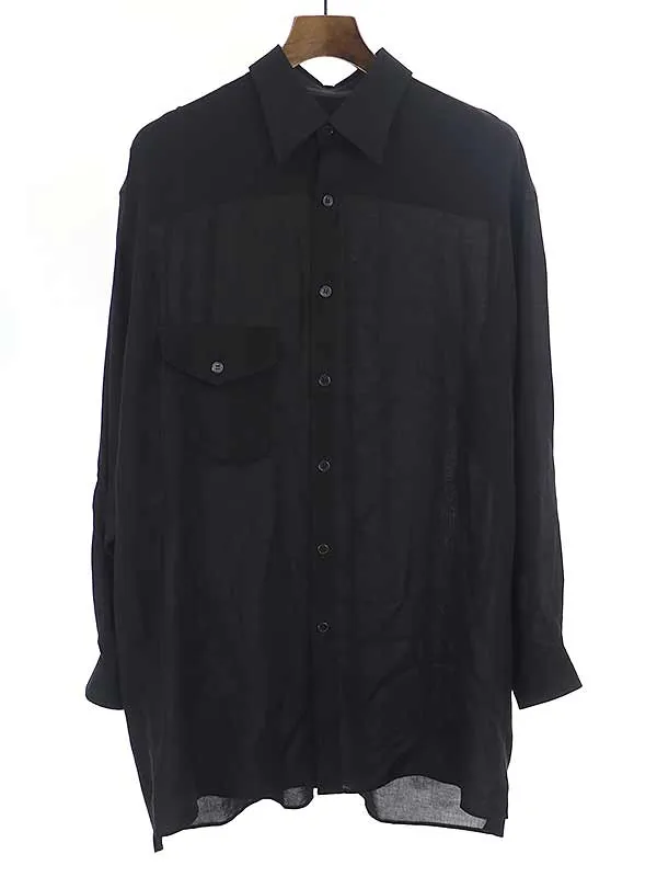 Yohji Yamamoto ヨウジヤマモトプールオム オーバーサイズテンセルシャツ