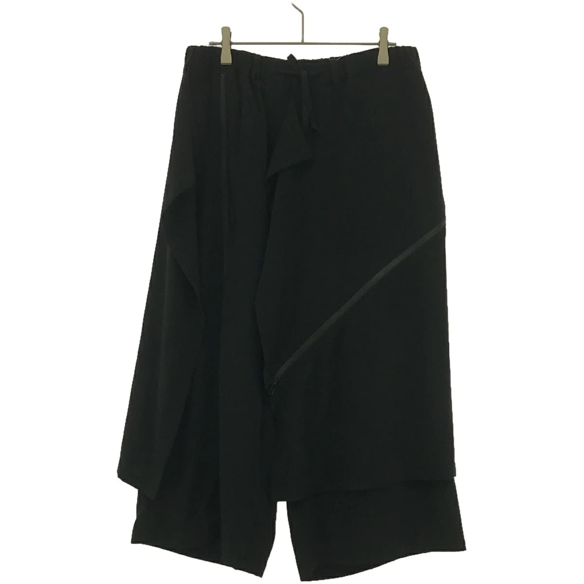 Yohji Yamamoto ビー ヨウジヤマモト 20SS マルチジップレイヤードドレープパンツ NN-P56-500