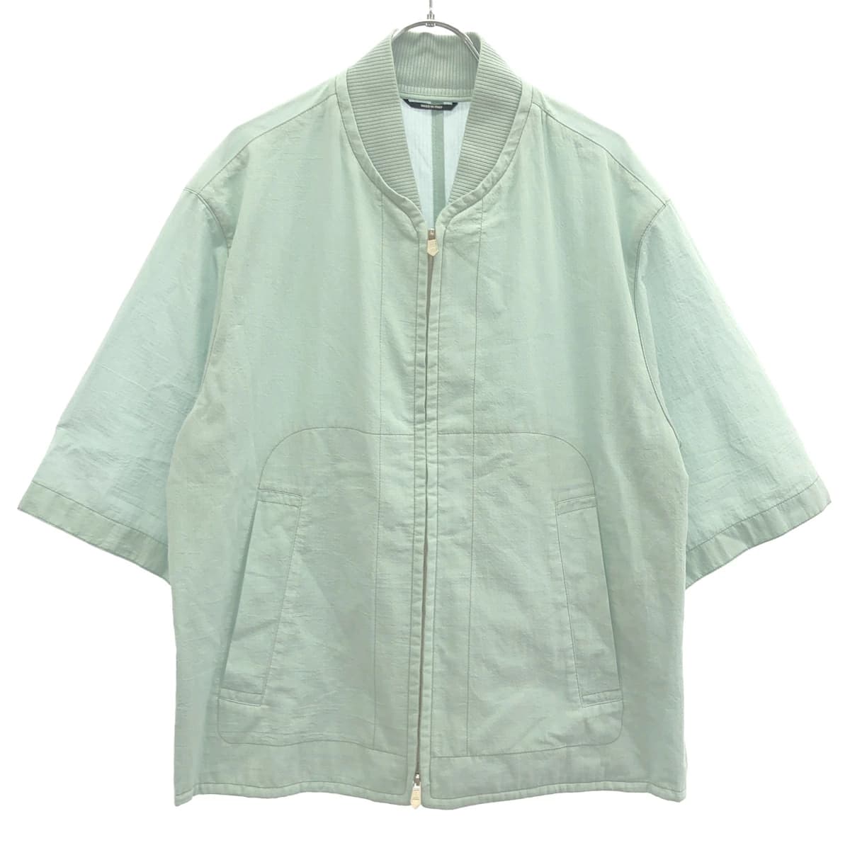 HERMES エルメス 25SS ジップアップ ショートスリーブオーバーシャツ