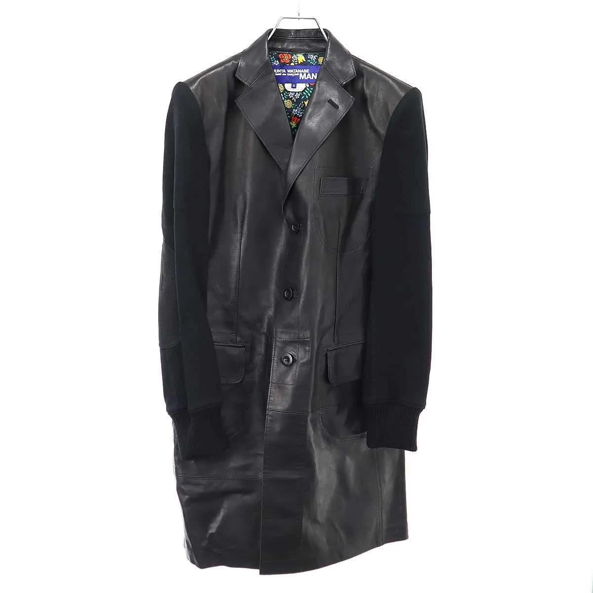 COMME des GARCONS ジュンヤワタナベ コムデギャルソンマン 17SS カウハイドレザーコート WS-C010